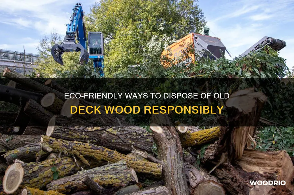 how to dispose of old deck wood