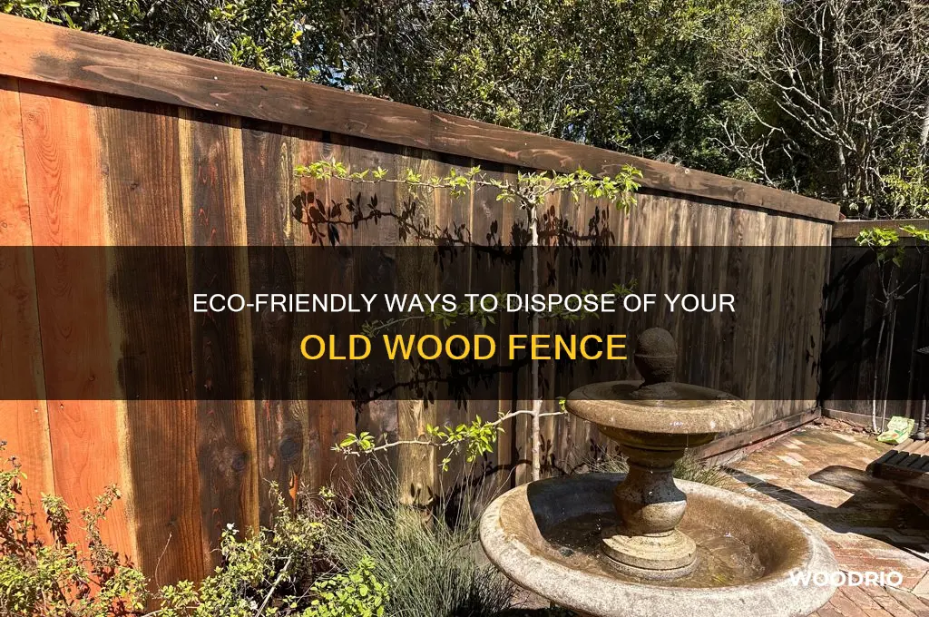 how to dispose of old wood fence