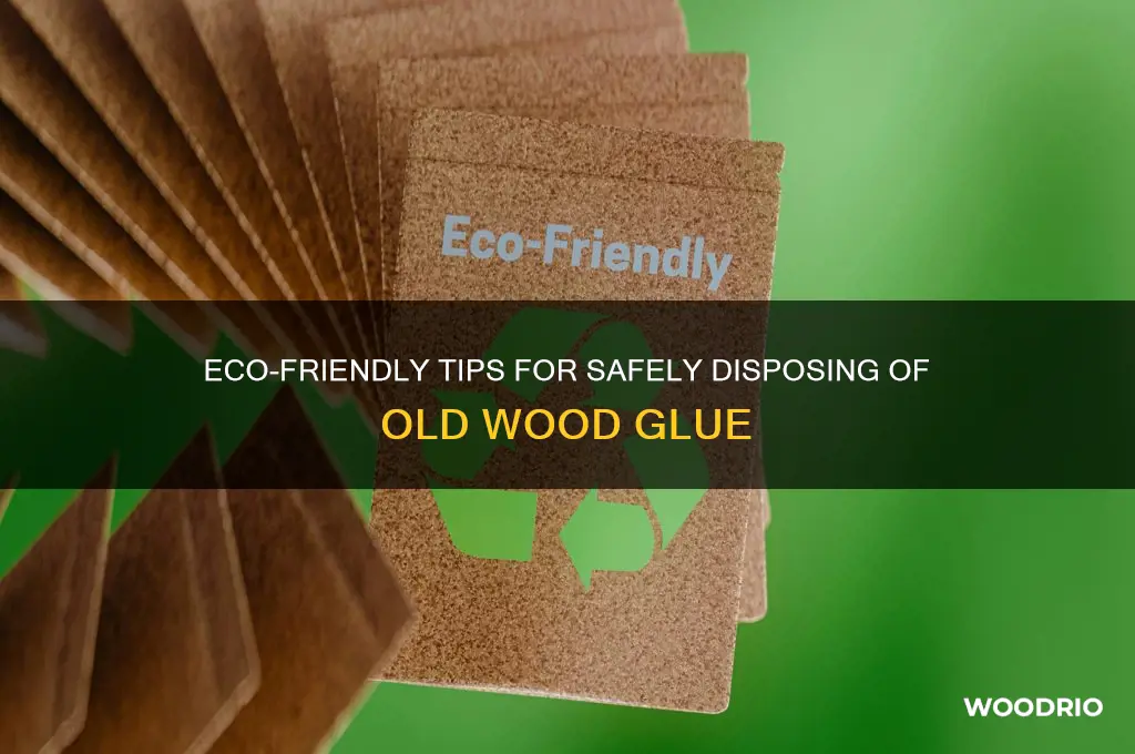 how to dispose of old wood glue