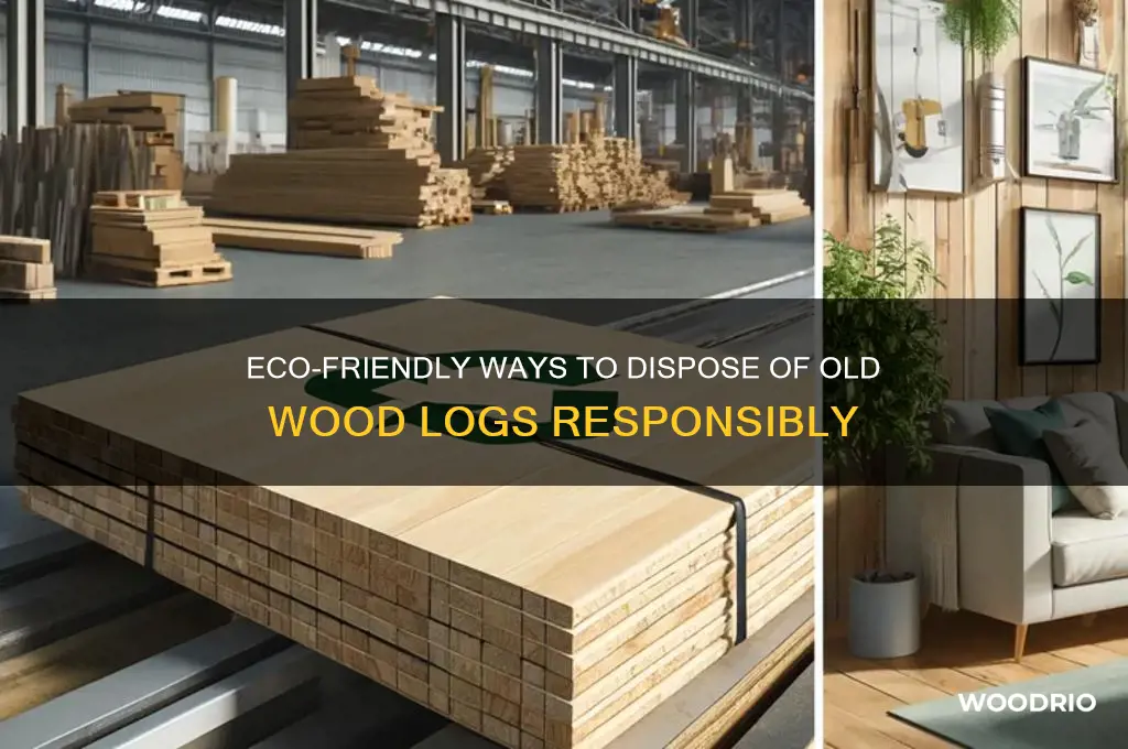 how to dispose of old wood logs
