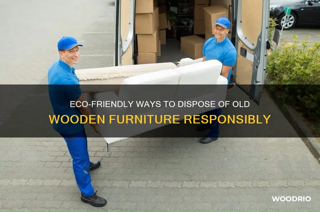 how to dispose of old wooden tables and shelves
