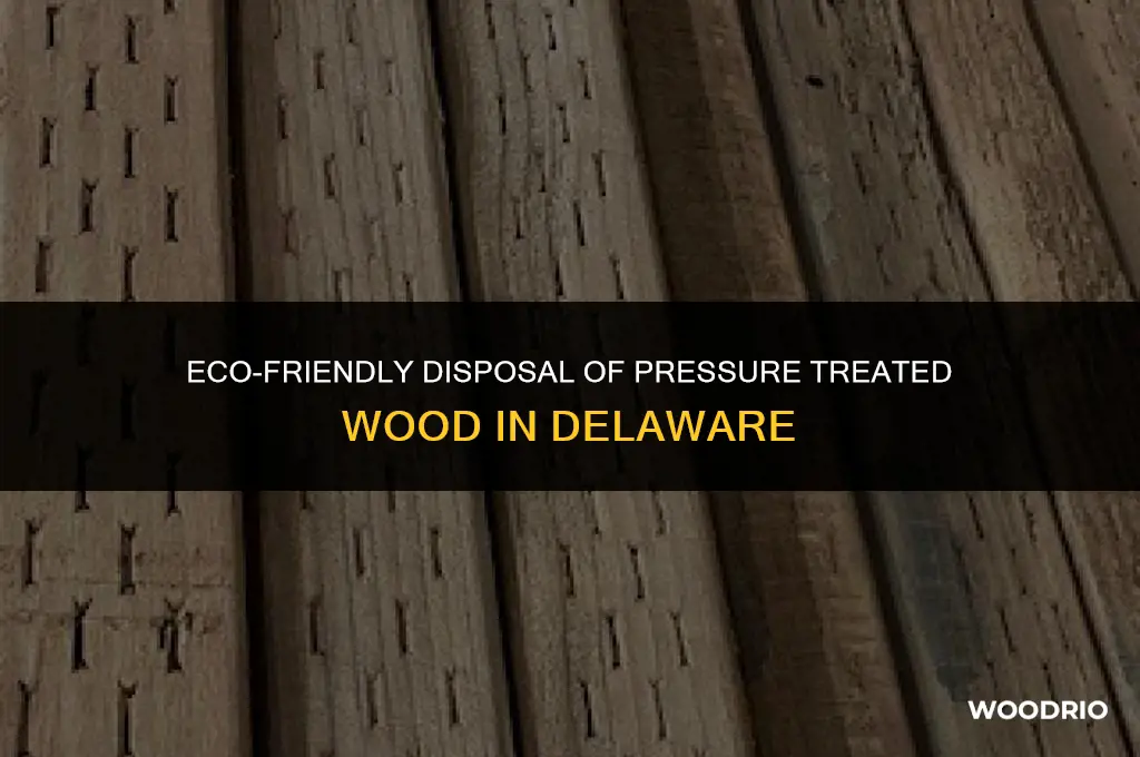 how to dispose of pressure treated wood in delaware
