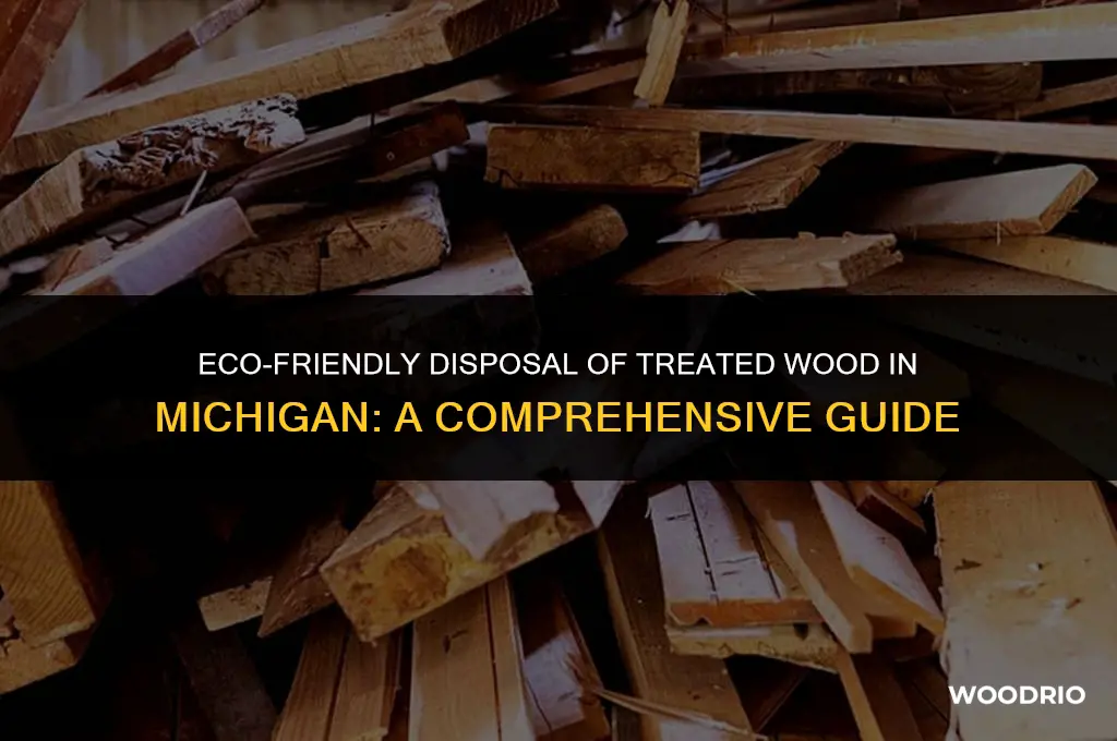 how to dispose treated wood michigan