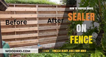 Eco-Friendly Disposal: Wood Sealer on Fences
