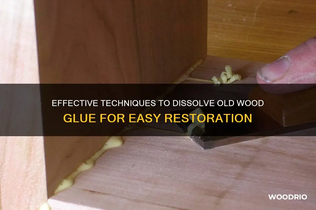 how to dissolve old wood glue