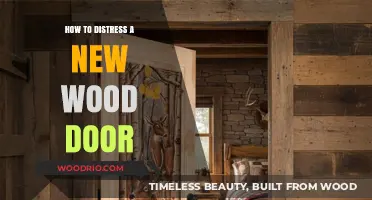 Achieving a Vintage Look: Distressing Your New Wood Door