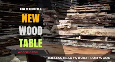 Distressing Made Easy: Transform Your New Wood Table with Character