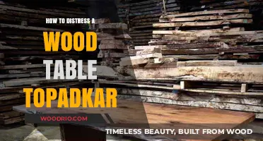 Easy DIY Guide: Distressing a Wood Table Top for Vintage Charm