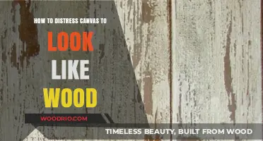 Transforming Canvas: Techniques to Achieve a Wood-Like Distressed Finish
