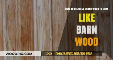 Transforming Cedar: A Guide to Distressing Wood for a Barn-Inspired Look