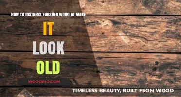 Distressing Finished Wood: Techniques to Achieve an Authentic Aged Look