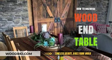 Easy DIY Guide to Distressing Your Wood End Table