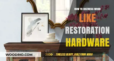 Mastering the Art of Distressing Wood: A Restoration Hardware Inspired Guide