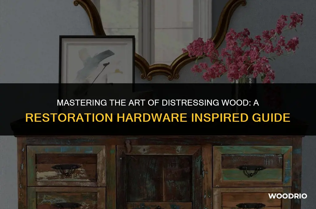 how to distress wood like restoration hardware