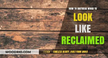 From New to Old: The Art of Distressing Wood for a Reclaimed Look