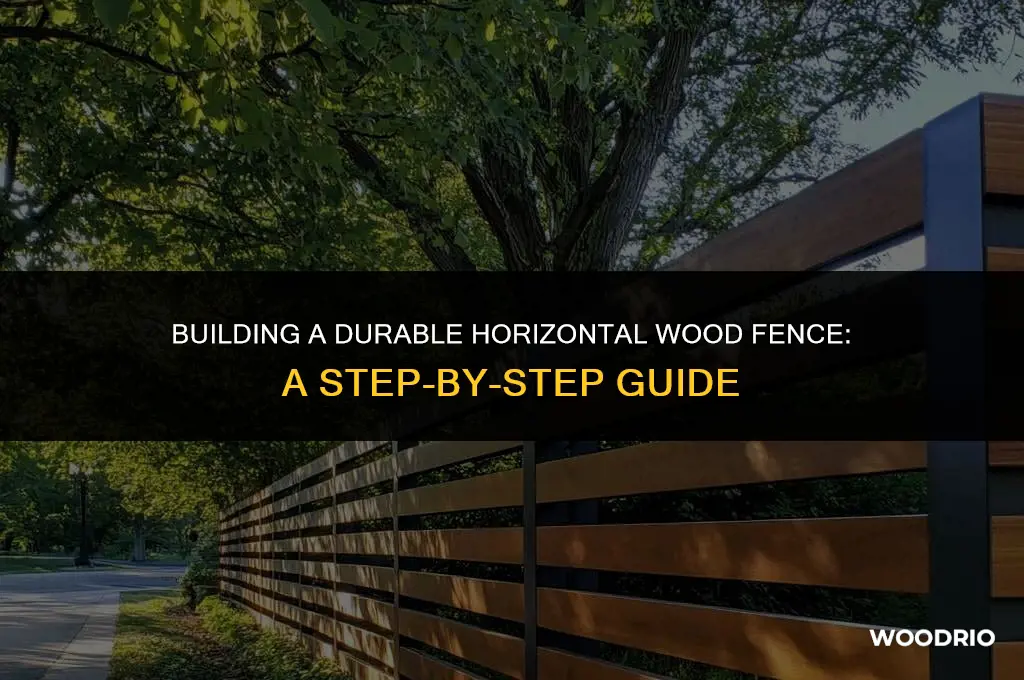 how to do a horizontal wood fence