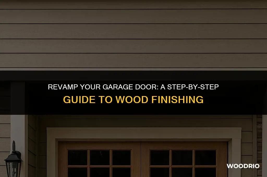 how to do a wood finish on garage door