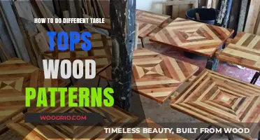 Mastering Unique Wood Table Tops: Patterns and Techniques Revealed