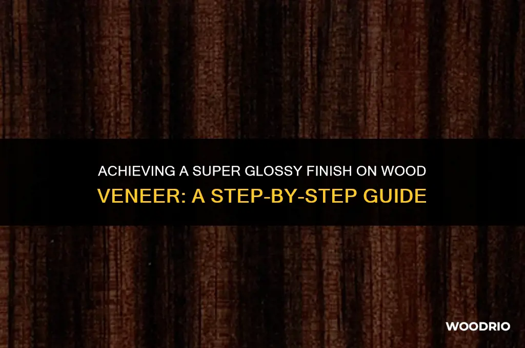 how to do super glossy finish on wood like veneer