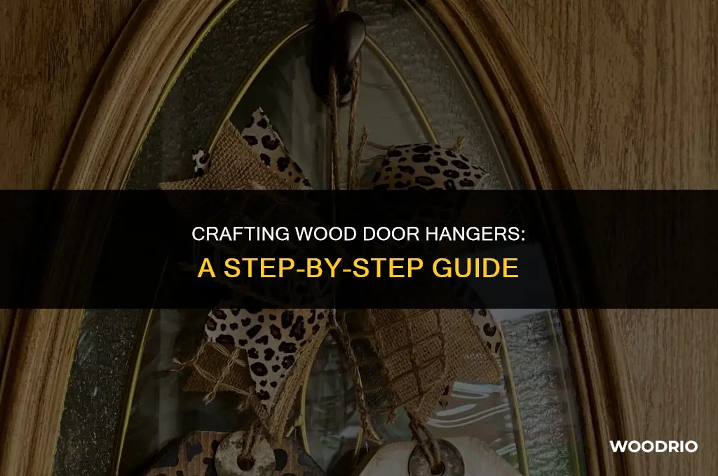 how to do wood door hangers