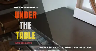 Crafting a Sturdy Wood Drawer Under Your Table: A DIY Guide