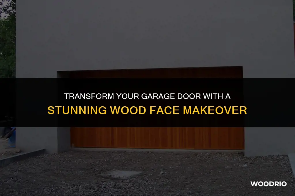 how to do wood face on garage door