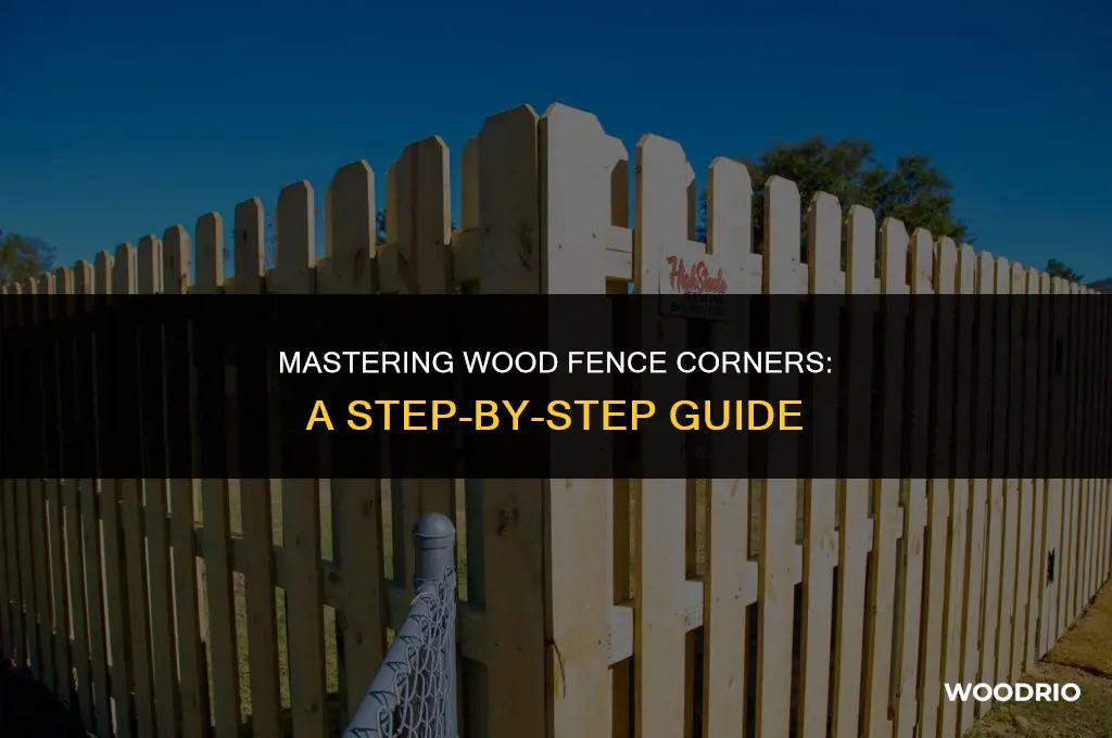 how to do wood fence corner