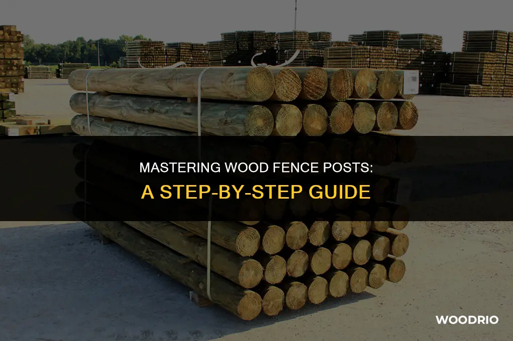 how to do wood fence posts