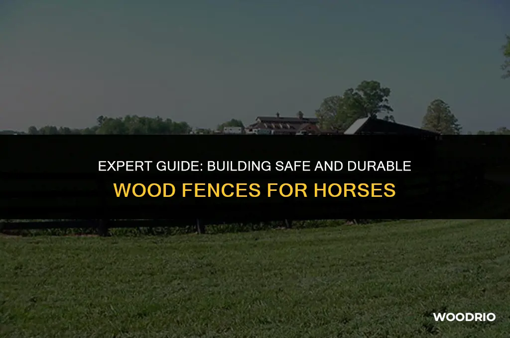 how to do wood fencing for horses