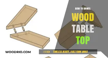 Mastering Dowel Joinery: Crafting a Sturdy Wood Table Top