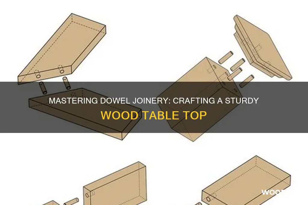 how to dowel wood table top