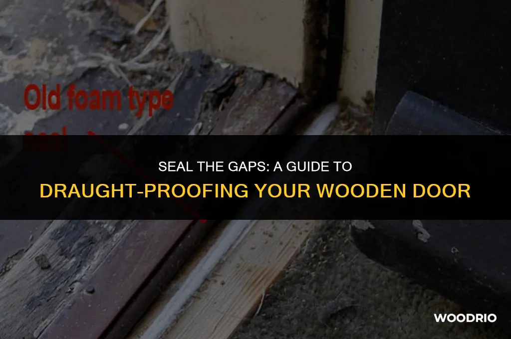 how to draught proof a wooden door