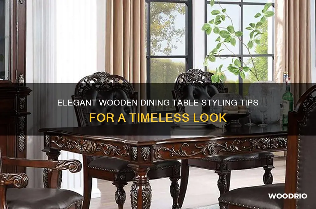 how to dress a wooden dining table
