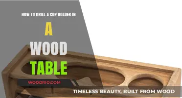 DIY Wood Table Upgrade: Drilling a Perfect Cup Holder Guide