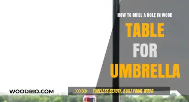 Drilling a Perfect Hole in Your Wood Table for an Umbrella