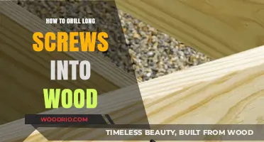 Mastering the Art of Drilling Long Screws into Wood Effortlessly