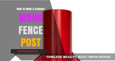 Mastering the Art of Driving Straight Wood Fence Posts