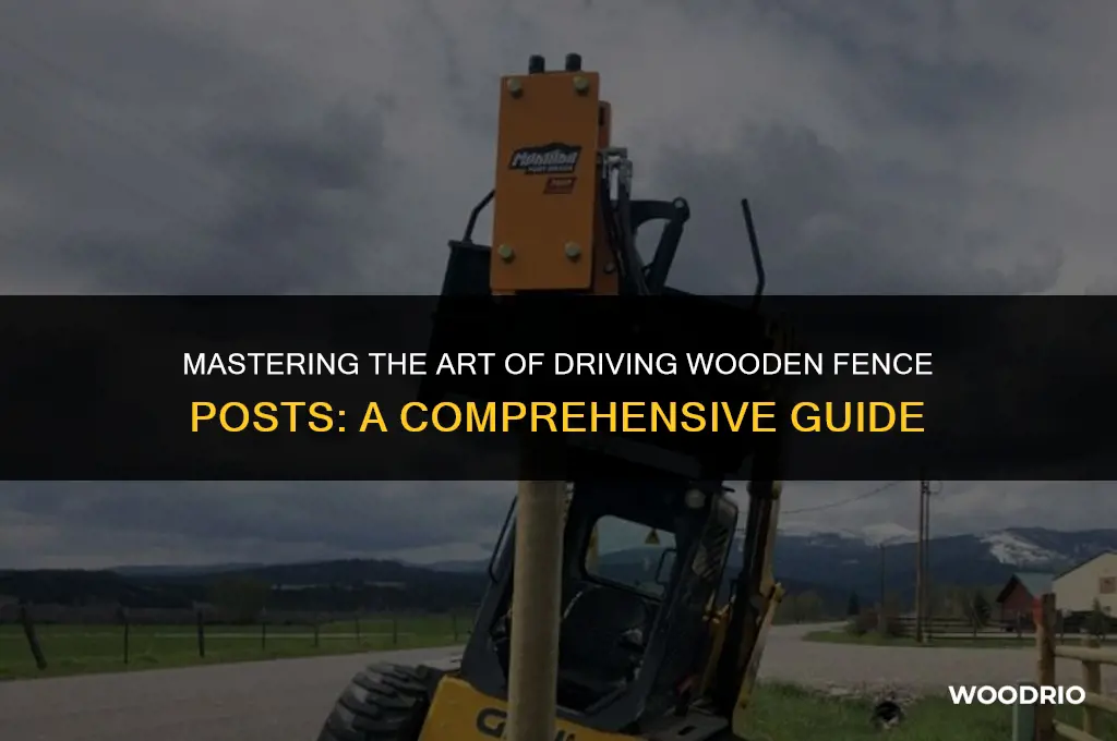how to drive in wooden fence posts