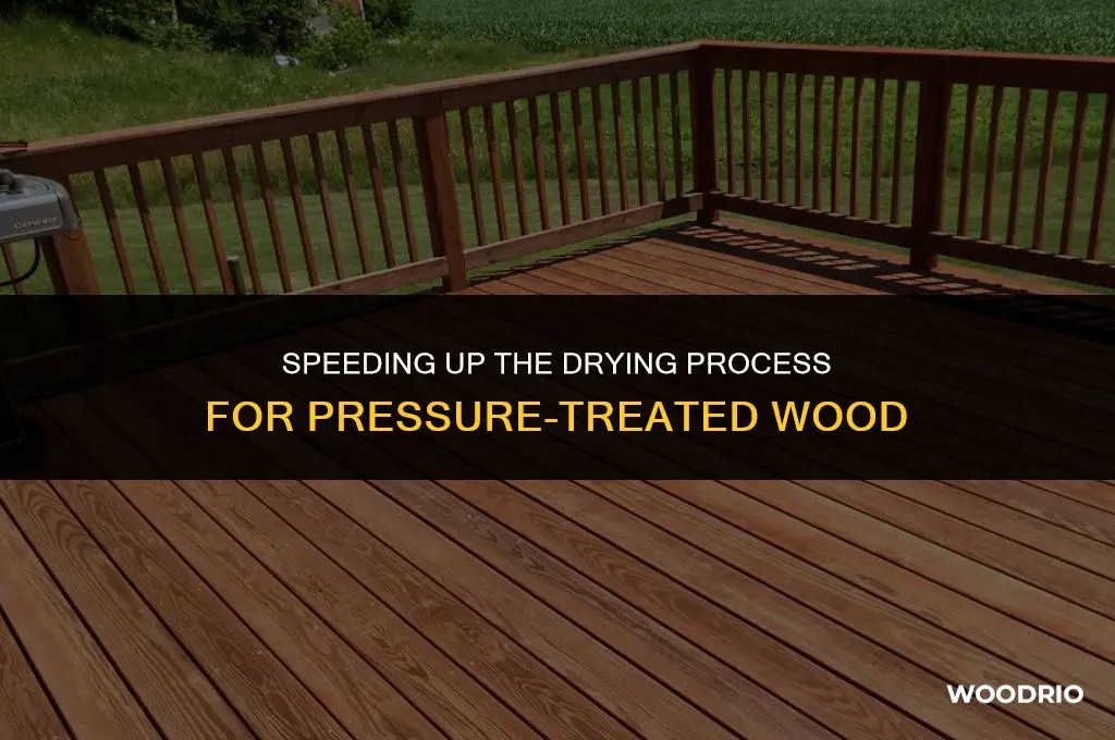 how to dry out pressure treated wood faster