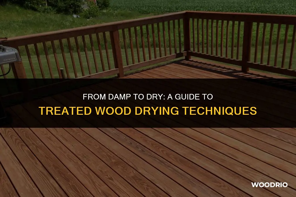 how to dry out treated wood