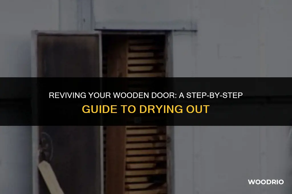 how to dry out wooden door