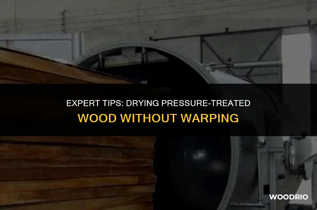 how to dry pressure treated wood without warping