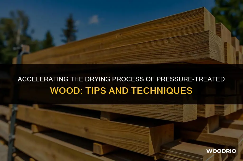 how to dry pressure treated wood