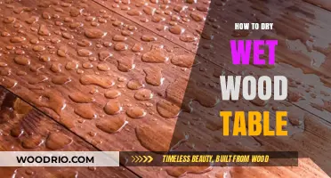Quickly Restore Your Wet Wood Table: Effective Drying Techniques Revealed