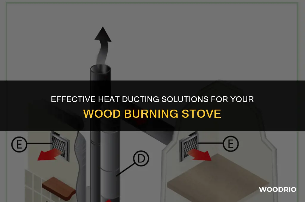 how to duct heat from a wood burning stove