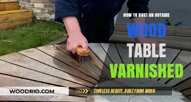 Effective Tips for Dusting Your Varnished Outdoor Wood Table