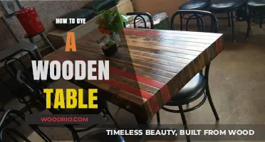 Transform Your Wooden Table: A Step-by-Step Guide to Dyeing Wood