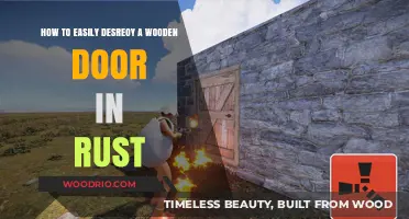 Effortless Door Demolition: A Beginner's Guide to Destroying Wooden Doors in Rust