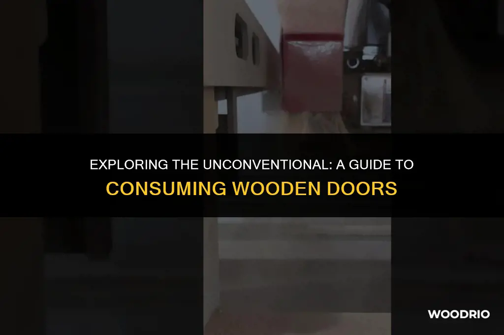 how to eat wooden door