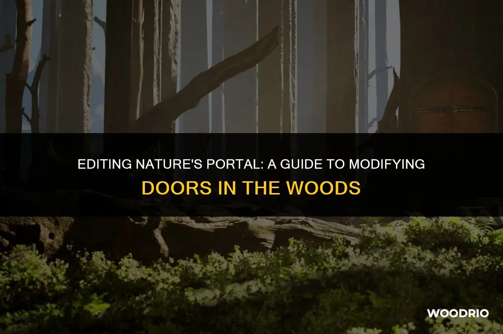 how to edit a door in the woods